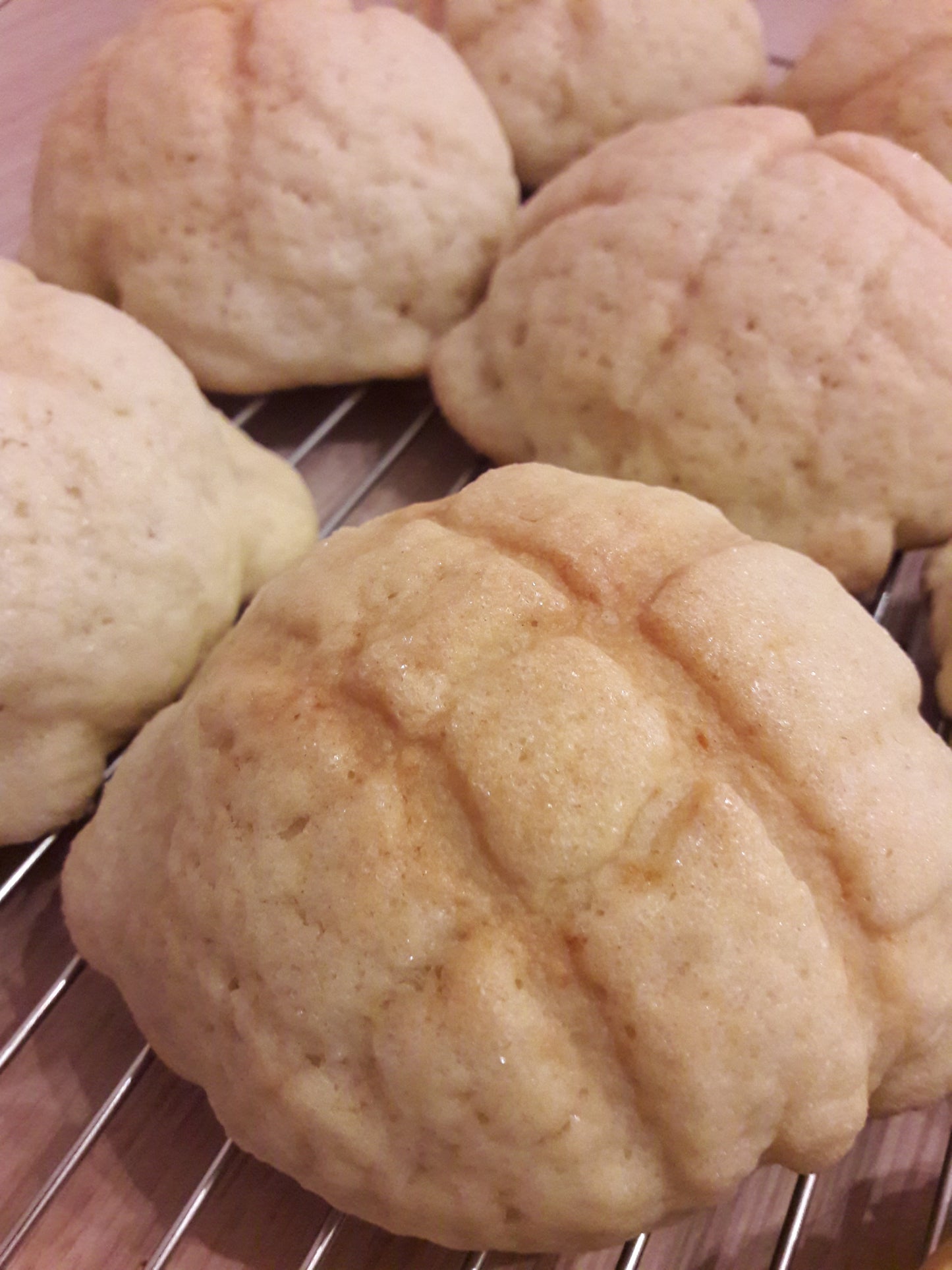 Melonbrød med vaniljekrem